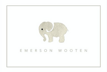 Load image into Gallery viewer, Little Elephant Calling Cards w Grey Border