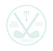 Load image into Gallery viewer, Preppy Golf Luggage Tag