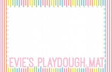Load image into Gallery viewer, Personalized Play dough Placemat-Pink