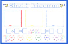 Load image into Gallery viewer, Early Learning Placemat-Blue