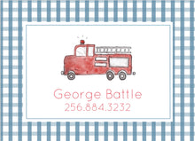 Load image into Gallery viewer, Fire Truck Luggage Tag