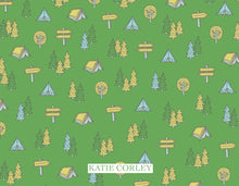 Load image into Gallery viewer, Green Camp Stationery Set