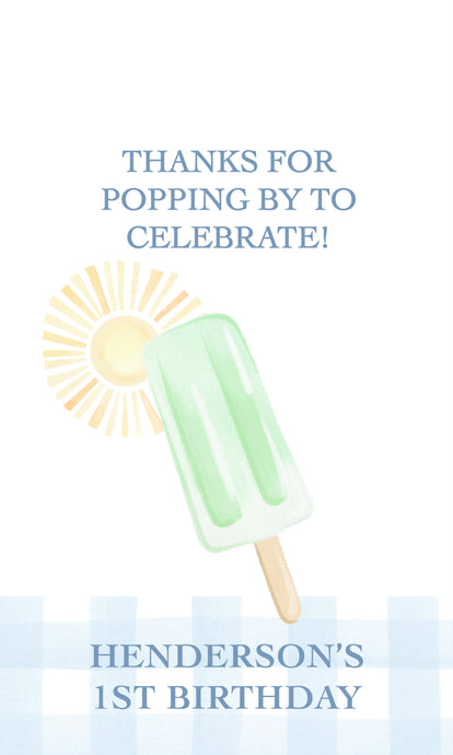 Popsicle Party Sign