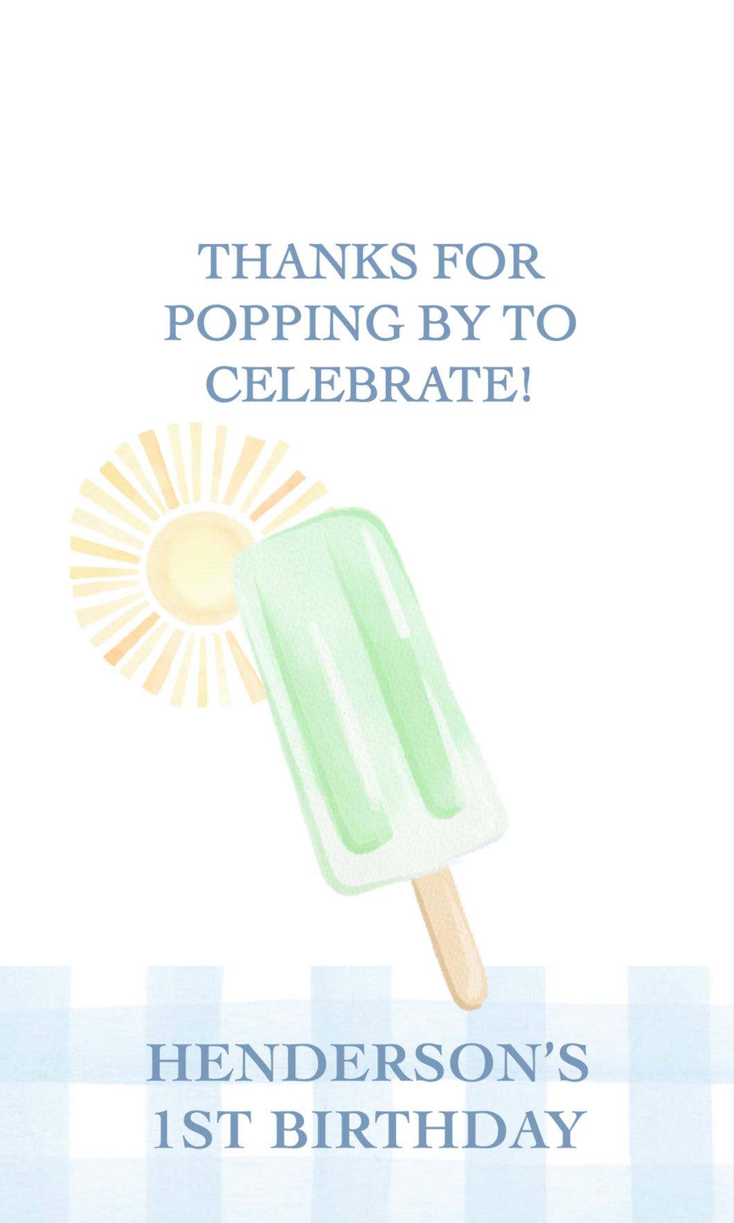Popsicle Party Sign