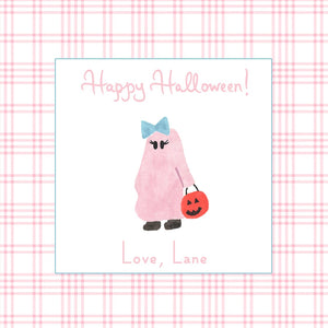 Pink Ghost- Happy Halloween