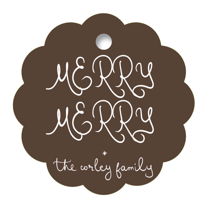 Scalloped Merry Merry Chocolate