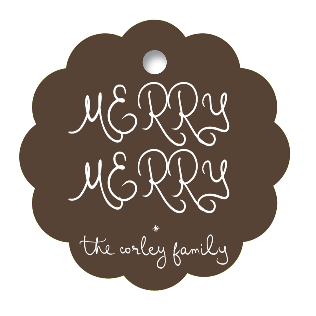 Scalloped Merry Merry Chocolate