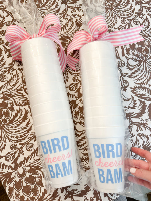 Bird Bam, Cheers! Cup Set Pink