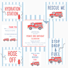 Load image into Gallery viewer, Fire Truck Birthday Suite