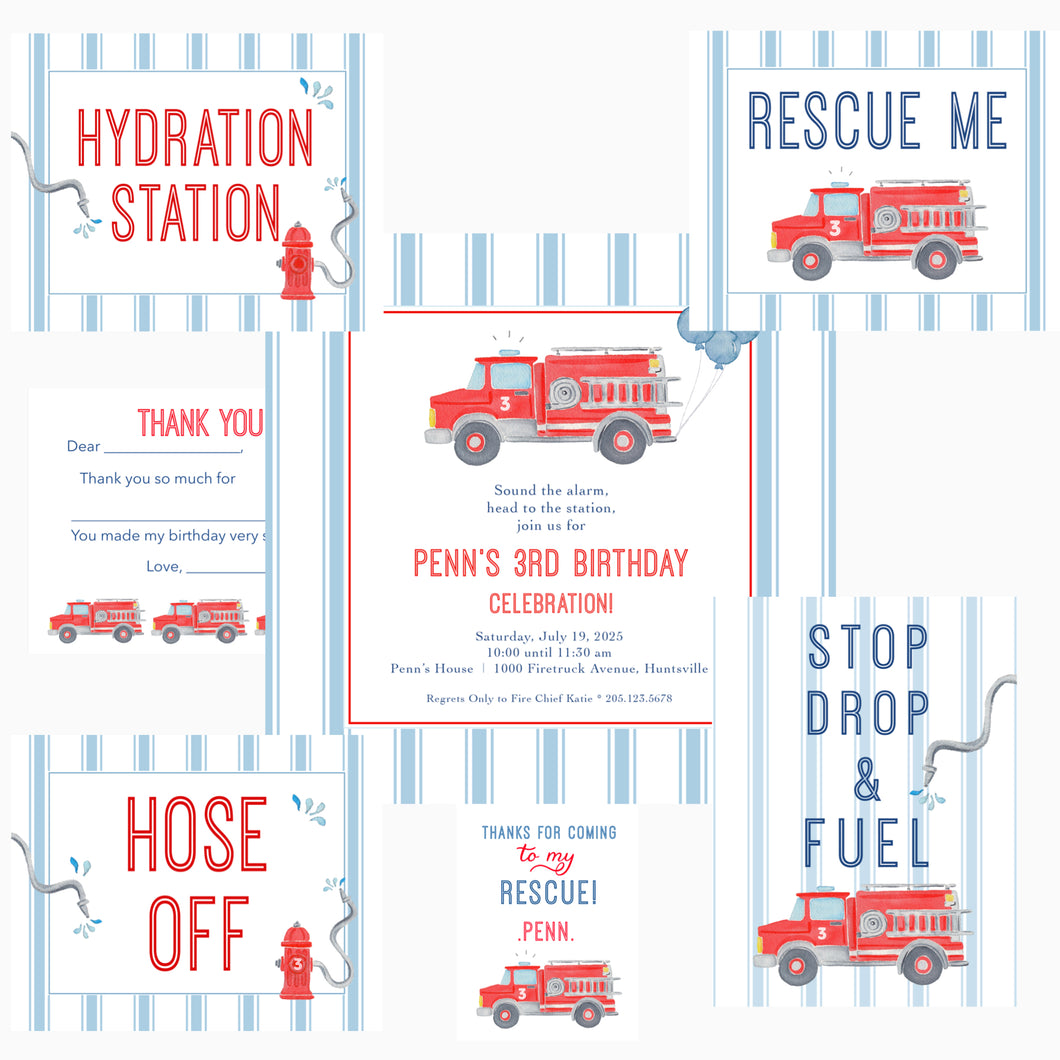 Fire Truck Birthday Suite