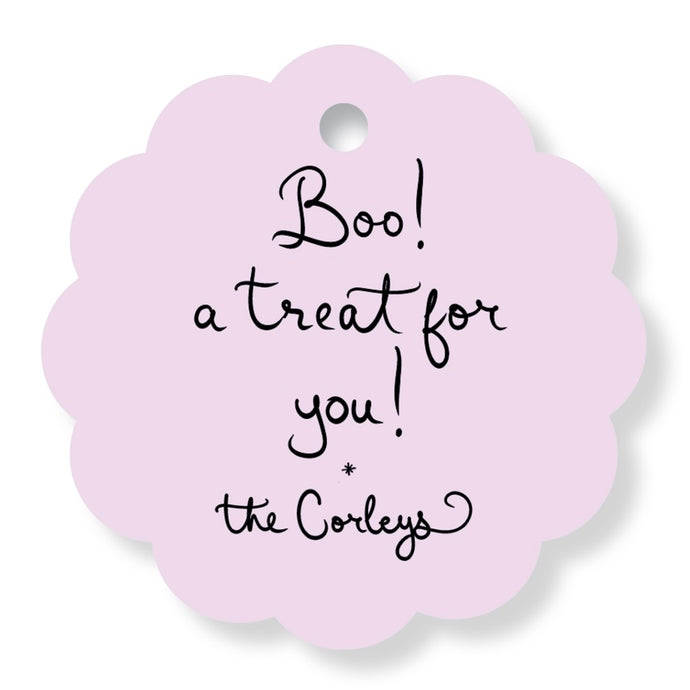 SCALLOPED Boo Tag Lavender