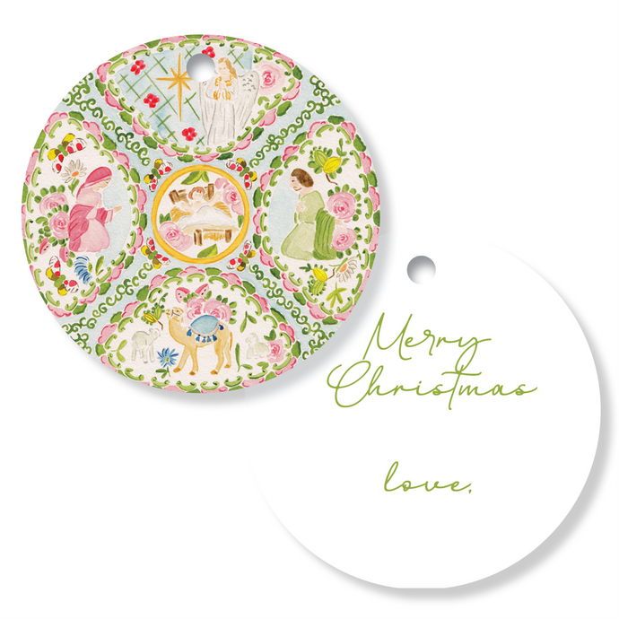 Medallion Plate Round Tag