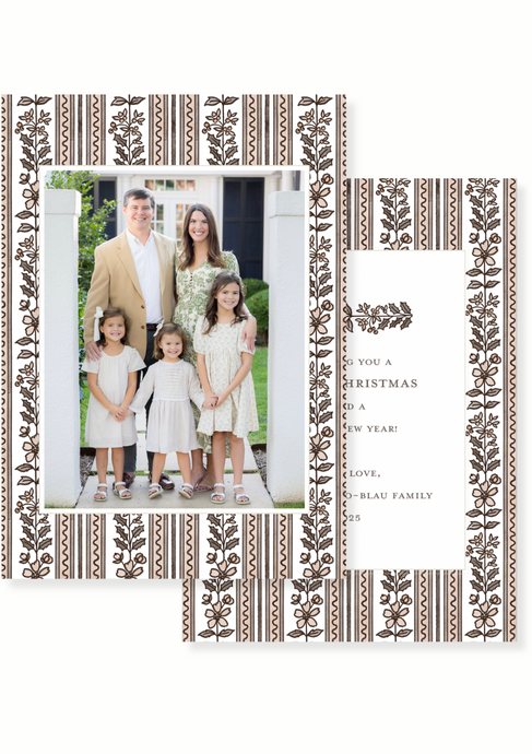 Chocolate Trellis Scroll