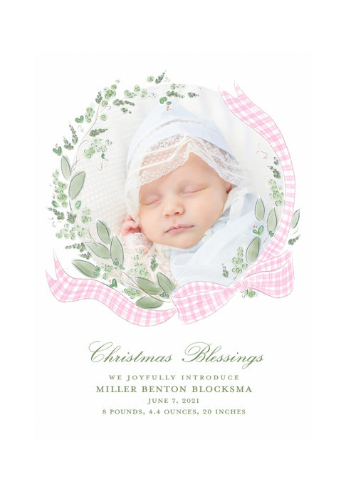 Christmas Blessings Pink