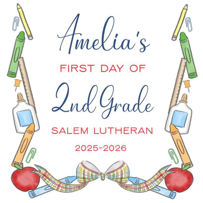 Primary Crest Back to School Sign