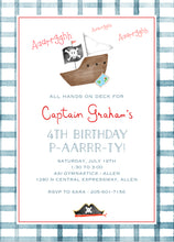 Load image into Gallery viewer, Pirate Birthday Invitations