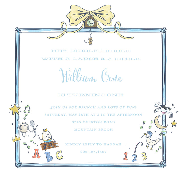 Nursery Rhyme Invitation