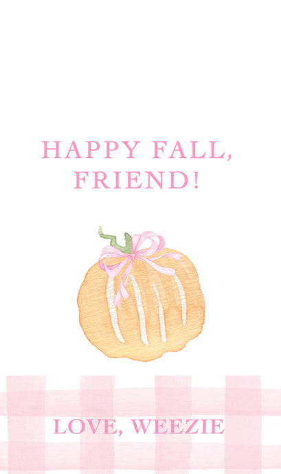 Happy Fall Pink