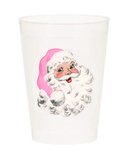 Jolly Pink Santa Cup Set