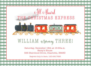 Christmas Express Invitation