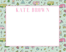 Load image into Gallery viewer, Pink Camp Stationery Set