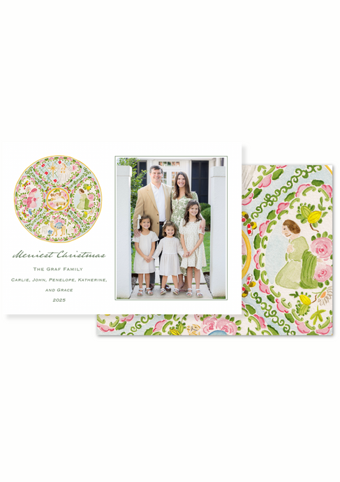 Rose Medallion Plate Horizontal
