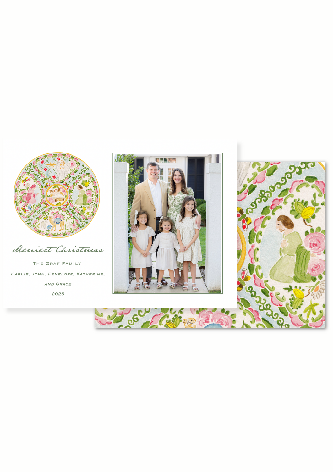Rose Medallion Plate Horizontal