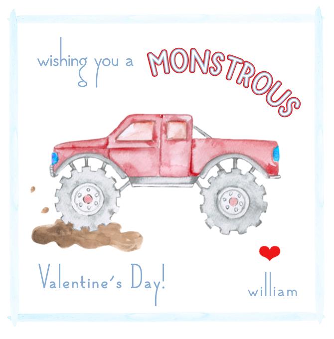 Monster Truck Valentine