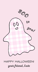 Gingham Ghost-Pink