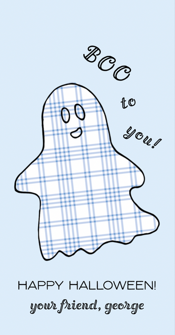 Gingham Ghost-Blue