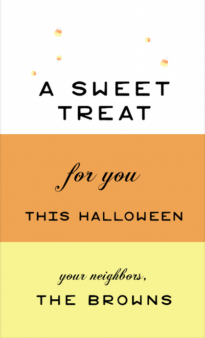 Candy Corn Gift Tag