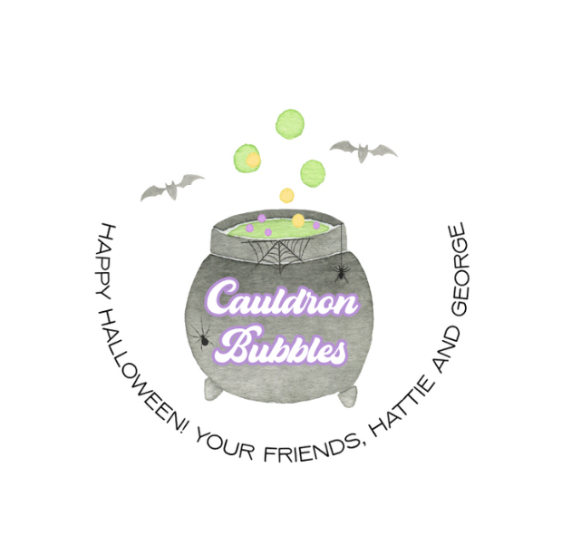 Cauldron Bubbles - Round Tag
