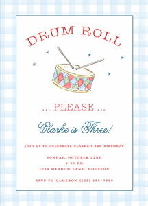 Drum Roll Invitation