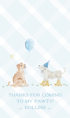 Puppy Party Gift Tags