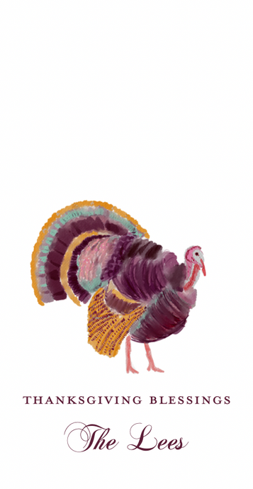 Thanksgiving Blessings Large Gift Tag