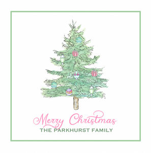 Pastel Christmas Tree Stickers