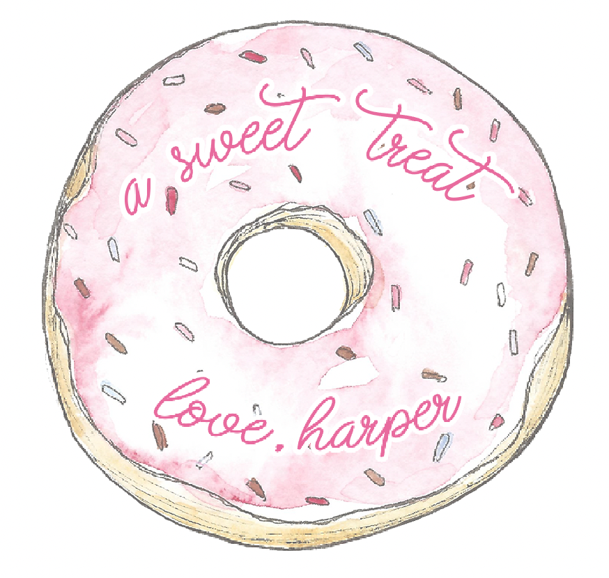 A Sweet Little Treat Donut (Round Tag)