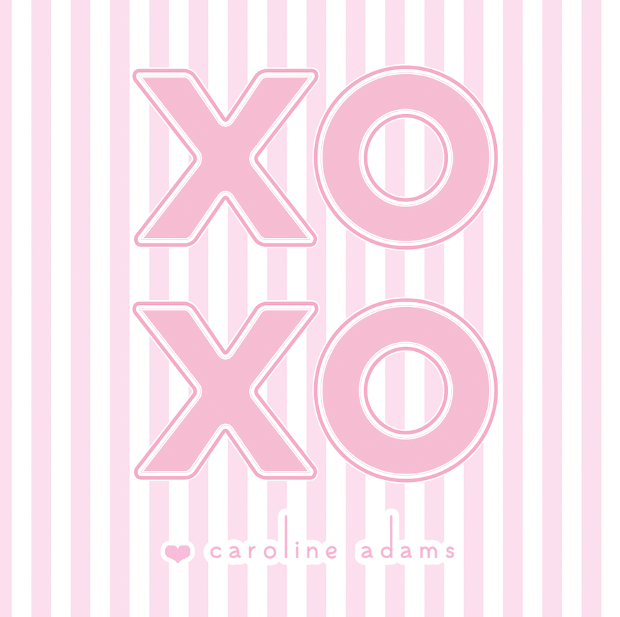 XOXO Pink Stripe
