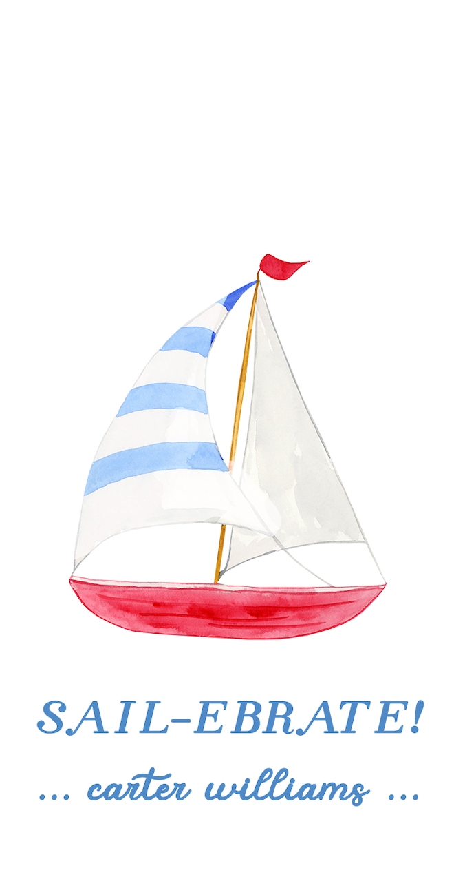 Sailboat Gift Tag