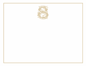 Vintage Vine Gold Stationery