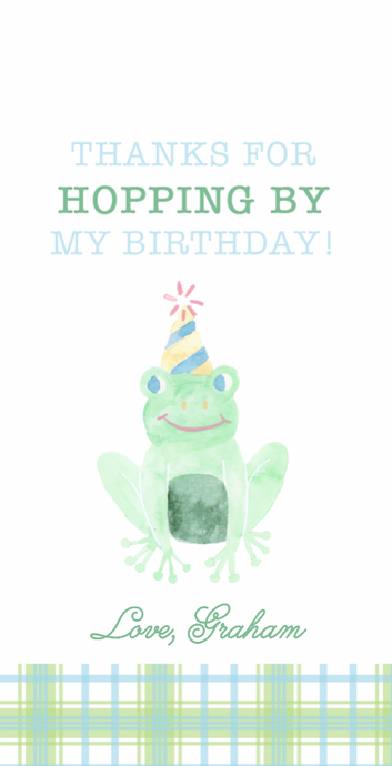 Hoppy Day Birthday Tag