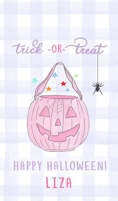 Halloween Bucket-Pink