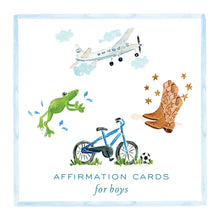 Load image into Gallery viewer, Affirmation Cards for Boys with Stand