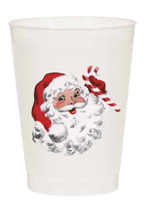 Vintage Santa Cup Set