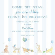 Load image into Gallery viewer, Puppy Party Birthday Invitations