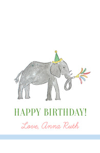 Party Animal Gift Tag-Elephant