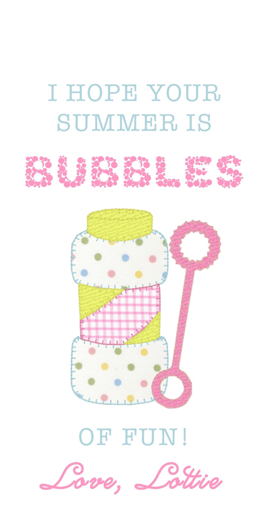 Bubbles of Fun-Pink