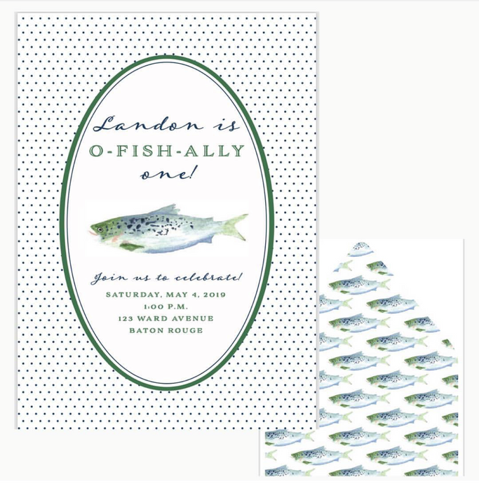 O-Fish-Ally Birthday Invitations