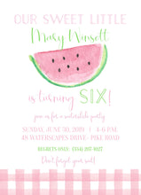 Load image into Gallery viewer, Watermelon Birthday Invitations