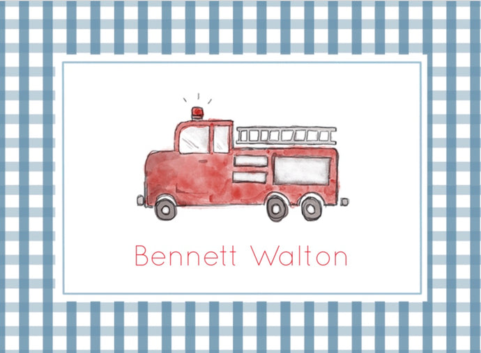 Firetruck Calling Cards